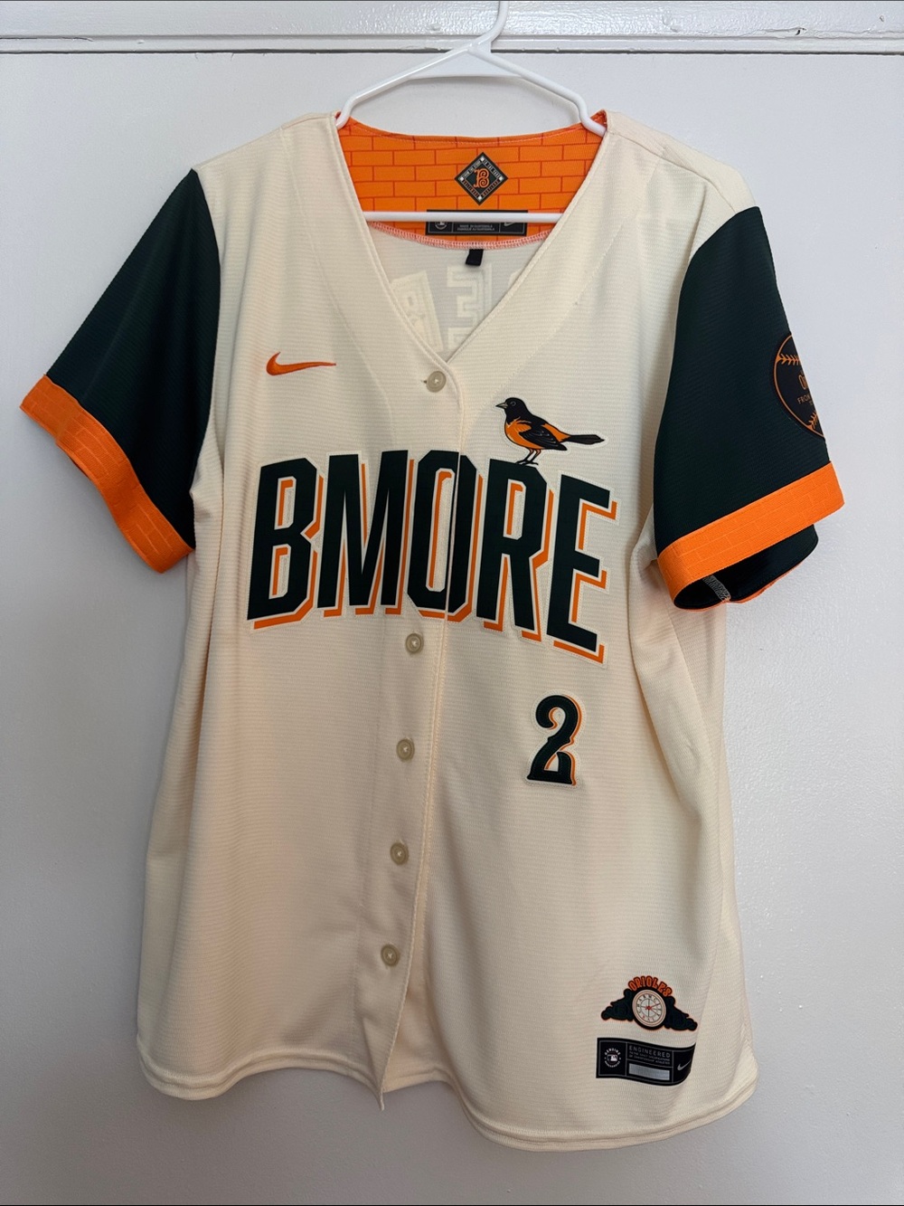 Baltimore Orioles City Connect 'BMORE' Jersey Henderson Women’s XL